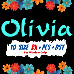 Olivia embroidery fonts,PES,DST,BX file,embroidery designs,machine embroidery fonts,machine embroidery designs,Monogram Alphabet