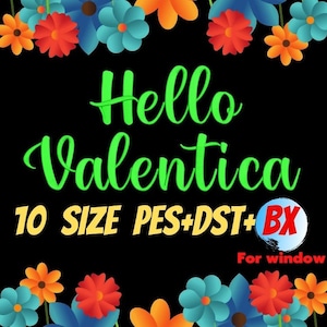 Hello Valentica embroidery fonts,PES,DST,BX file,Script font,Calligraphy font,embroidery designs,machine embroidery fonts,machine embroidery
