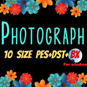 Photograph embroidery fonts,PES,DST,BX file,Script font,Handwritten font,embroidery designs,machine embroidery fonts,machine embroidery