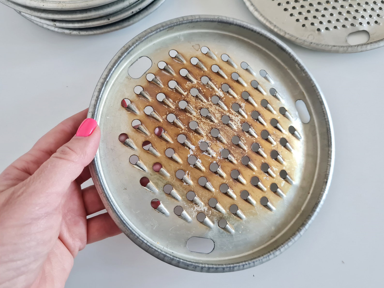 Set of Round Graters Vintage Graters For Vegetables Antique Etsy