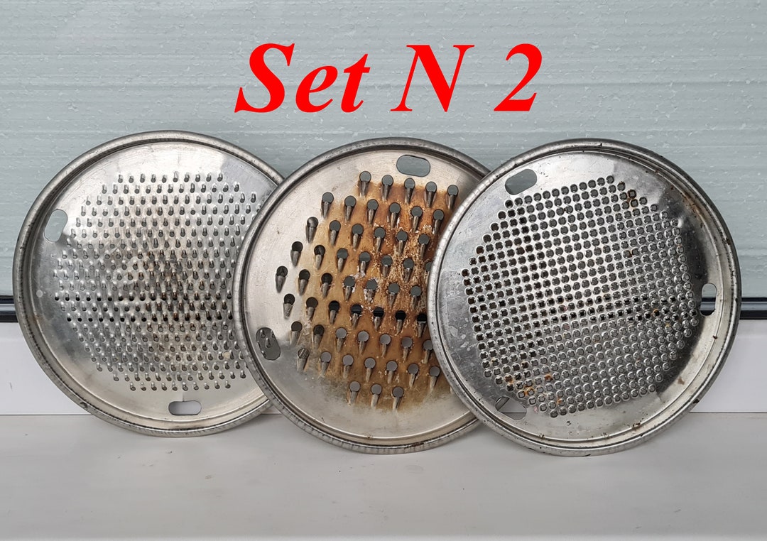 Vintage Round Graters Metal Spare Parts Industrial Art Etsy