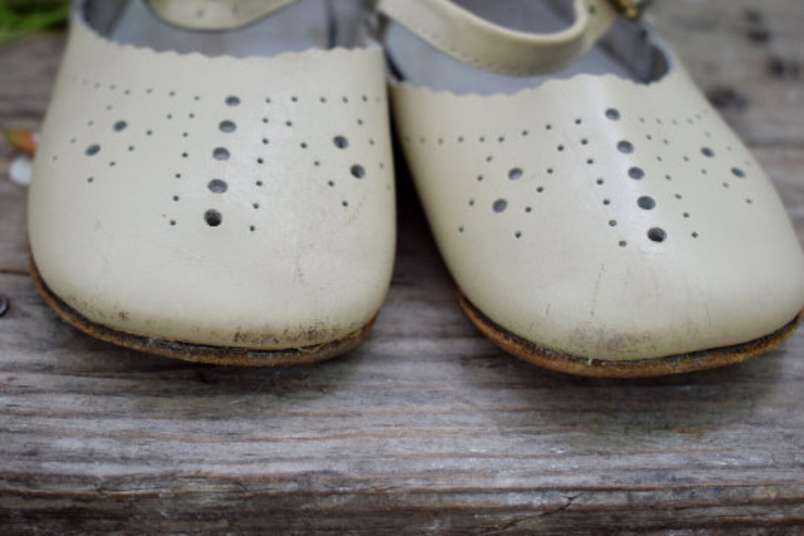 Good Condition 1970s Vintage Beige Leather Kids Sandals | Etsy