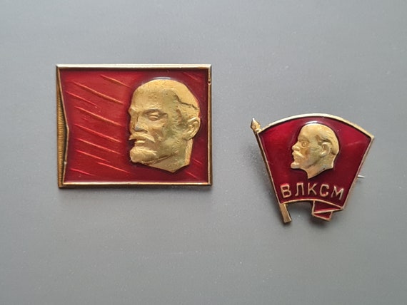 Lenin badge set, Soviet vintage, USSR, Soviet era… - image 5