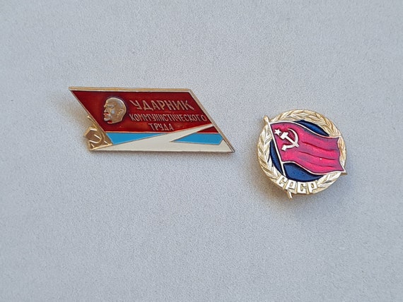 Lenin pin, soviet badges set, soviet memorabilia,… - image 4