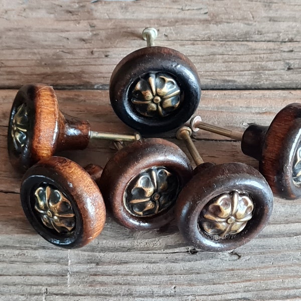 Antique Wooden Dresser Knobs Etsy
