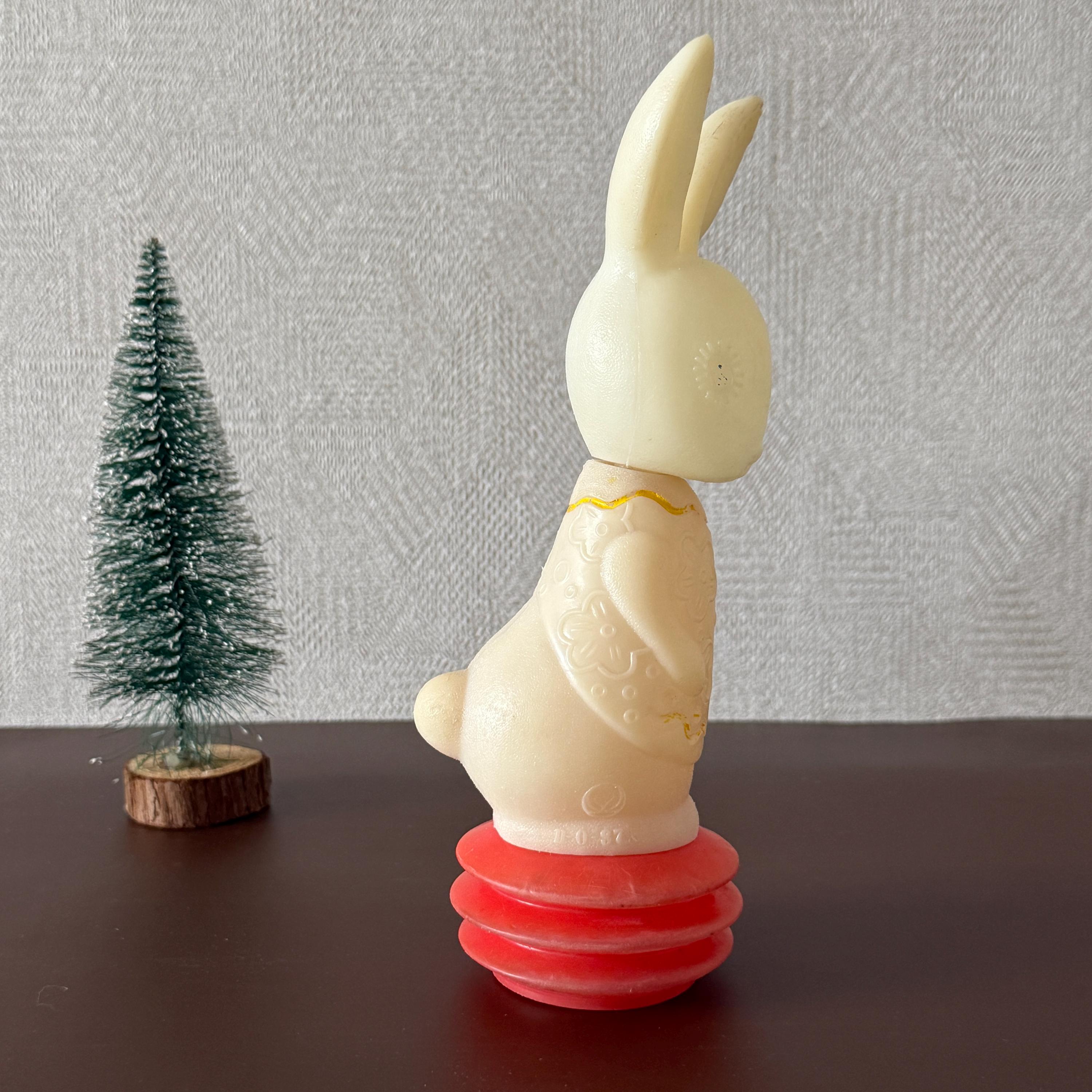 Rare Soviet Plastic Hare From the 1960s, Soviet Toy, White Rabbit ...