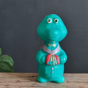 Soviet Gena Crocodile, Rare Soviet Toy, Vintage Soviet Cartoon Animals, USSR Old Toy 1970s