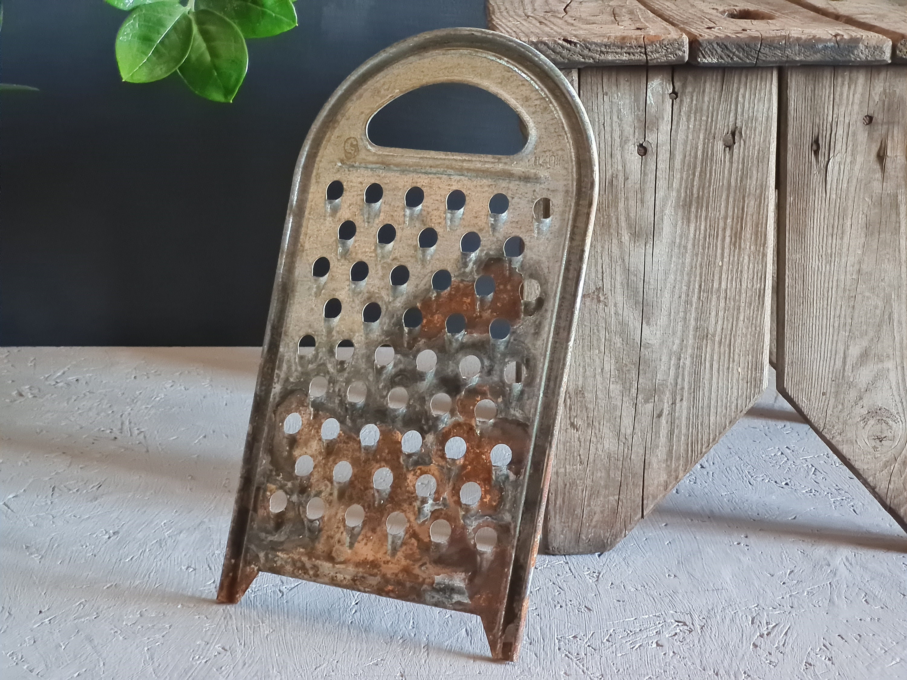 Large Grater Vintage Rustic Grater For Vegetables Antique Etsy