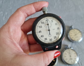 Soviet vintage not-working watches, steampunk art, watch parts, Soviet stopwatch, watch USSR