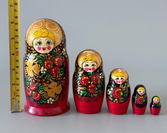 ソビエト ヴィンテージ マトリョーシカ - 1970 年代にソ連で作られた