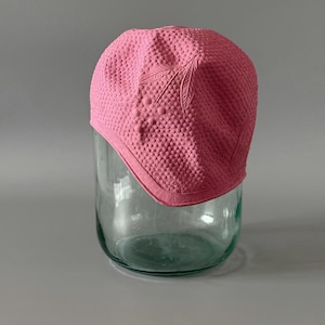 Soviet Vintage Swimming Bathing Cap, Pink Rubber Bathing Hat, Retro Swim Cap, Swimming Cap USSR