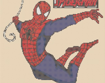 Digital Download PDF - cross stitch chart Spiderman 2