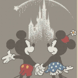 Digital download PDF Cross Stitch Chart Mickey Mouse Wish Upon A Star