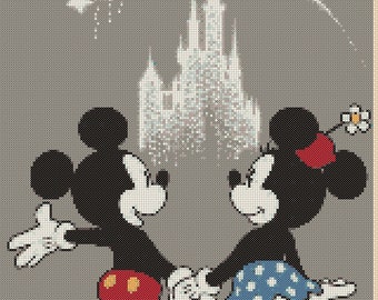 Digital download PDF Cross Stitch Chart Mickey Mouse Wish Upon A Star