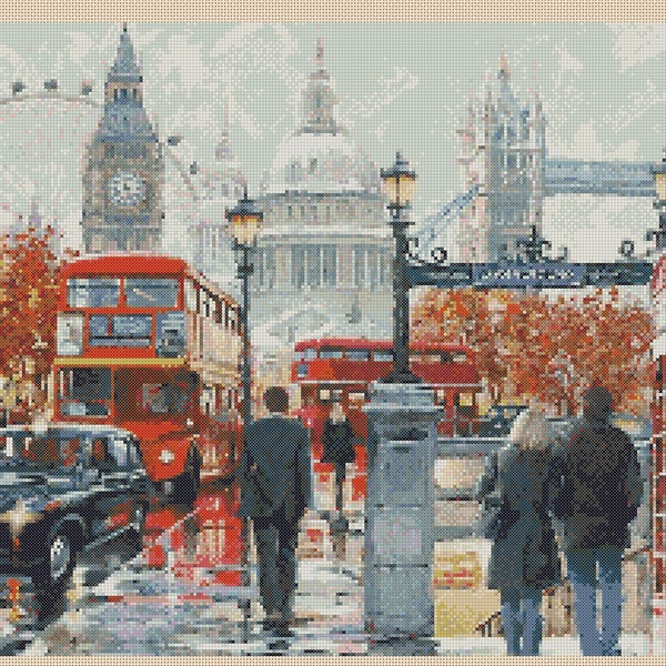 PDF Cross Stitch Chart London Scene 2 - no. 409