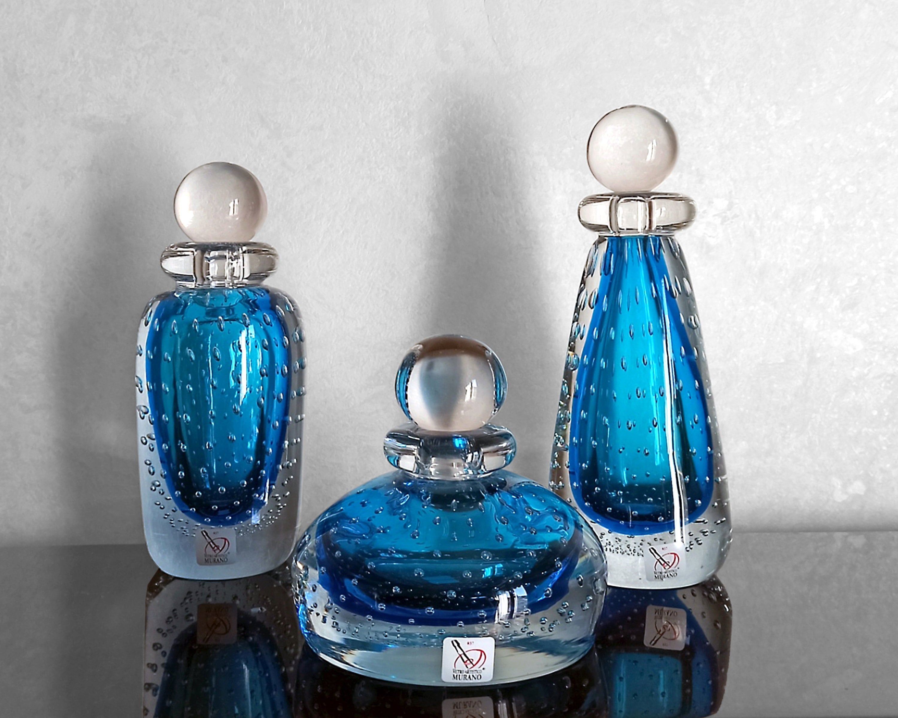 Bottiglia di profumo blu - Etsy Italia