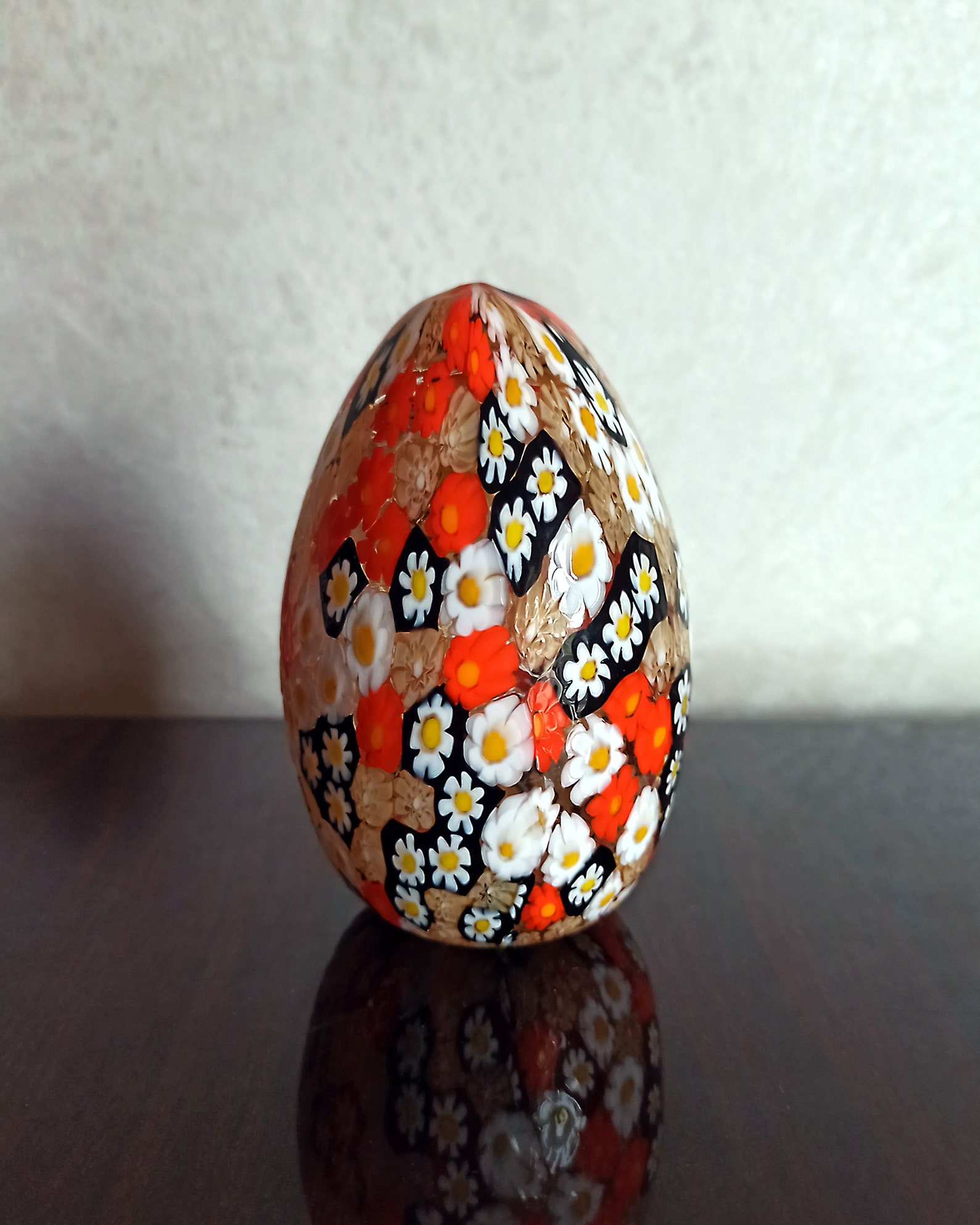 Millefiori Eggs Solid Glass Murano Eggs Made With the Etsy