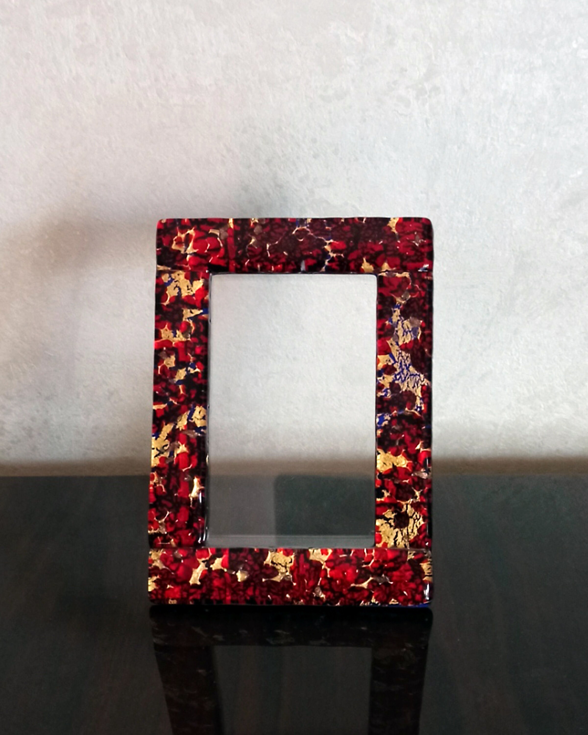 Murano Glass Picture Frame in amazing colored mosaics fused on Etsy