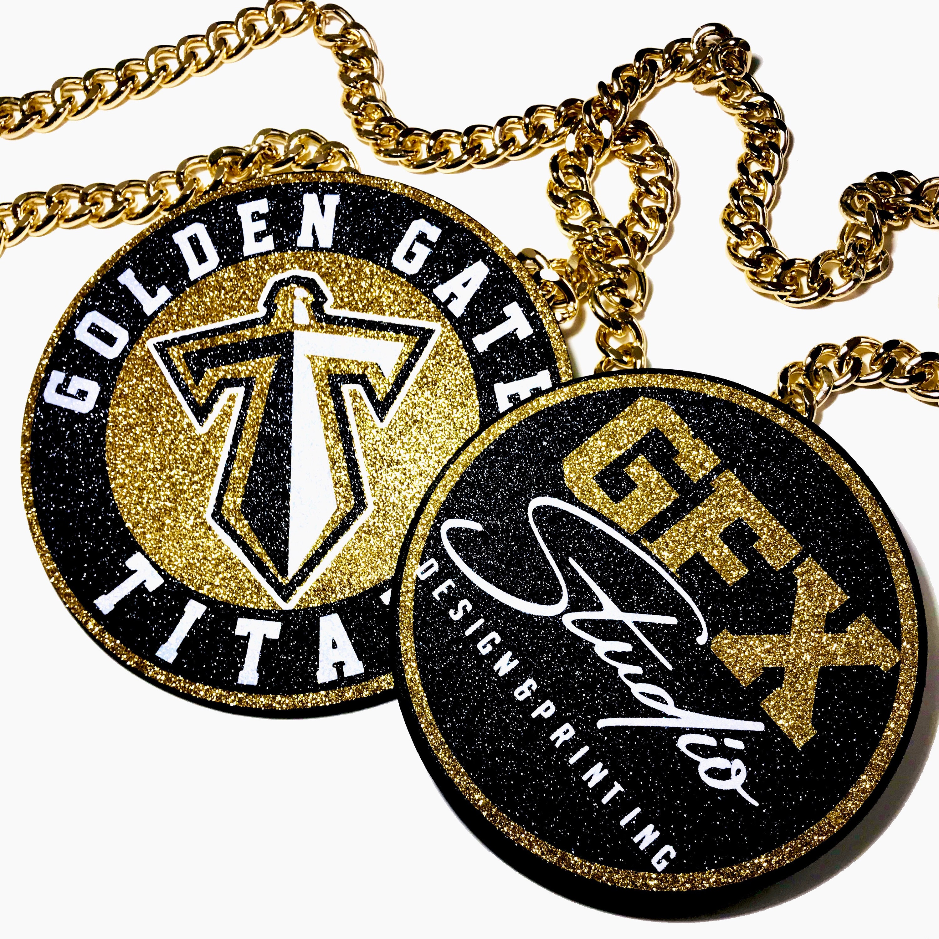 Custom Turnover Chain Medallion Custom Swag Chain Medallion Etsy