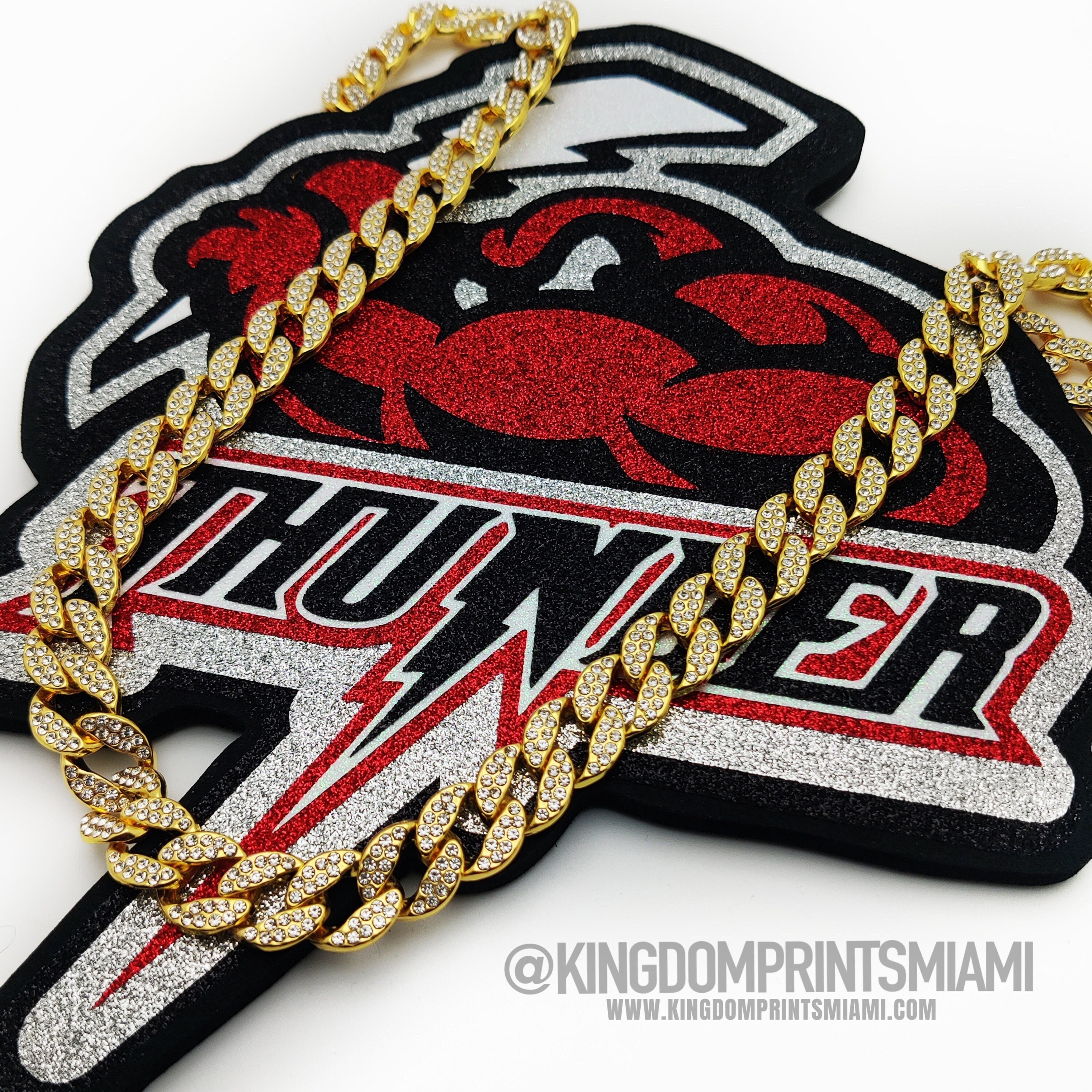 Custom Bling Chain Award Custom Swag Chain Custom Turnover Chain Etsy
