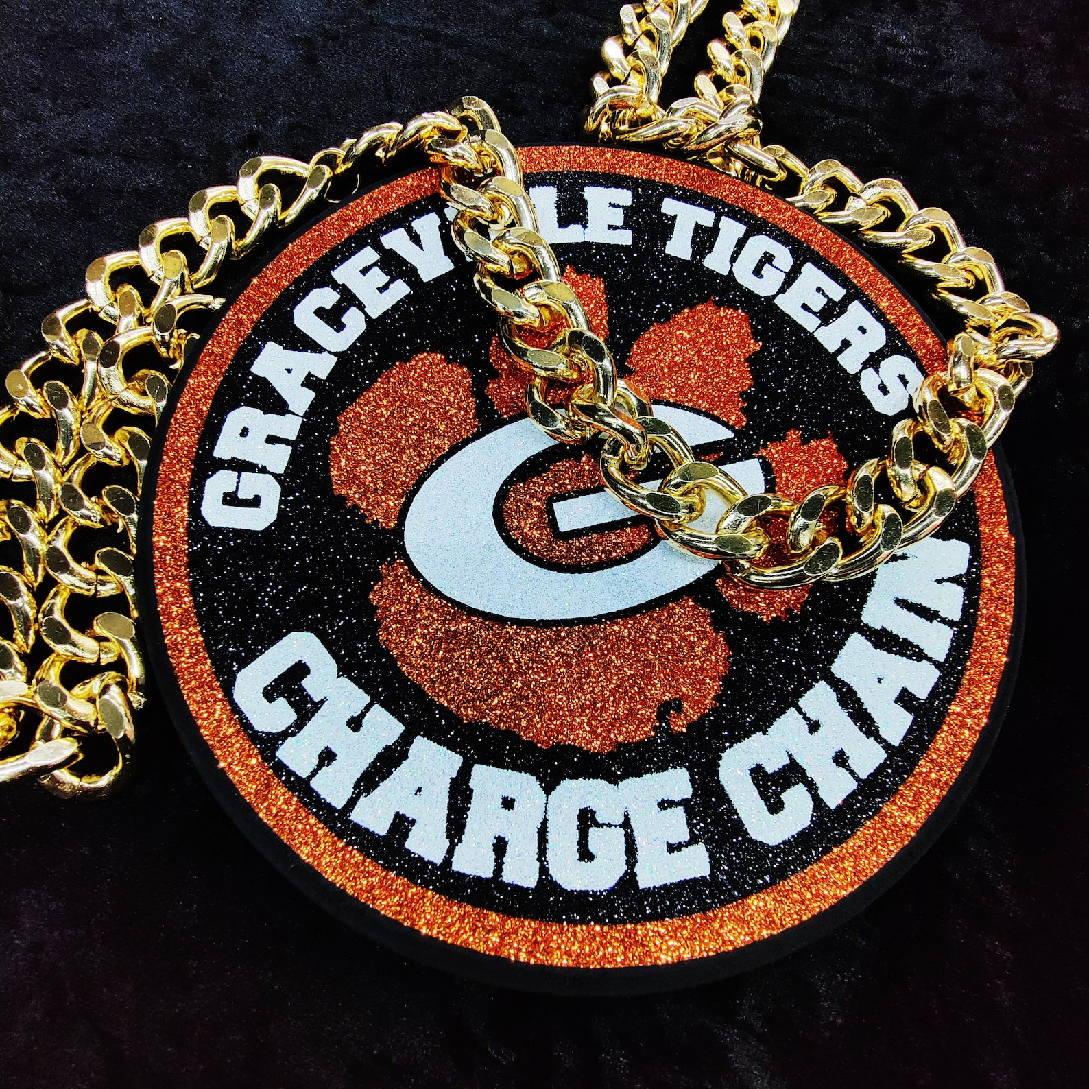 Custom turnover chain football