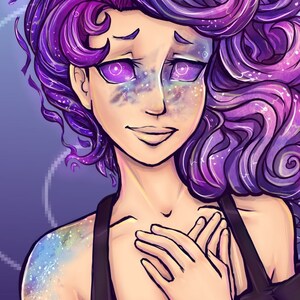 Nova&#39;s Nova Galaxy Girl Art Print