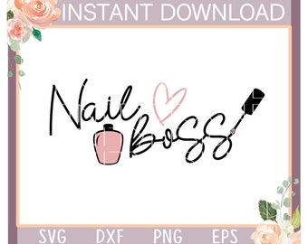 Nail Technician Svg Etsy