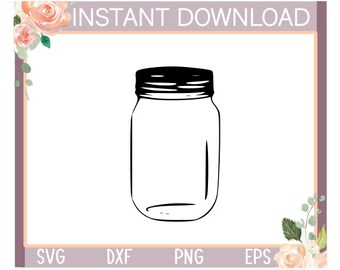 Download Mason Jar Svg Etsy