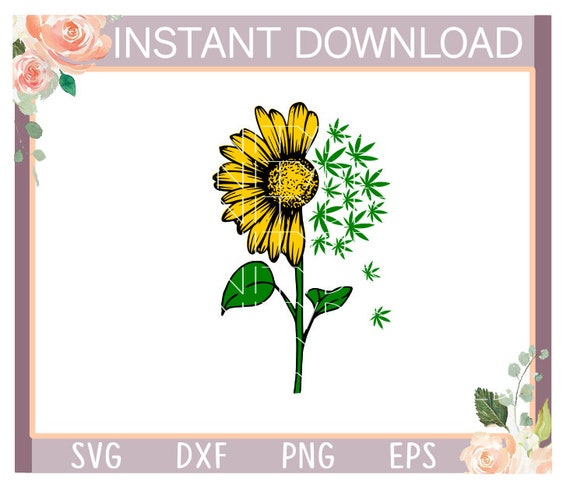 Download Sunflower Svgweed Svgmarijuana Svgsummer Svglit Svg420 Etsy