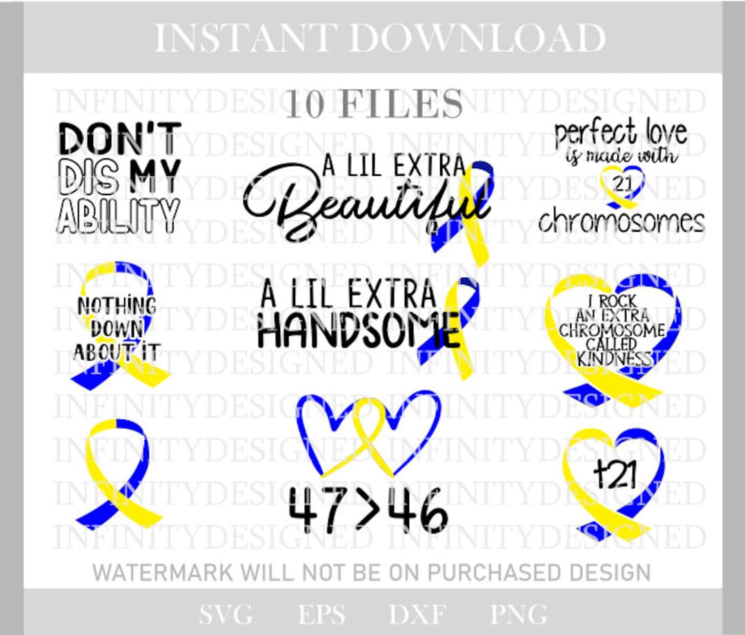 Down Syndrome Svg,down Syndrome Awareness,down Syndrome Printables,svg ...