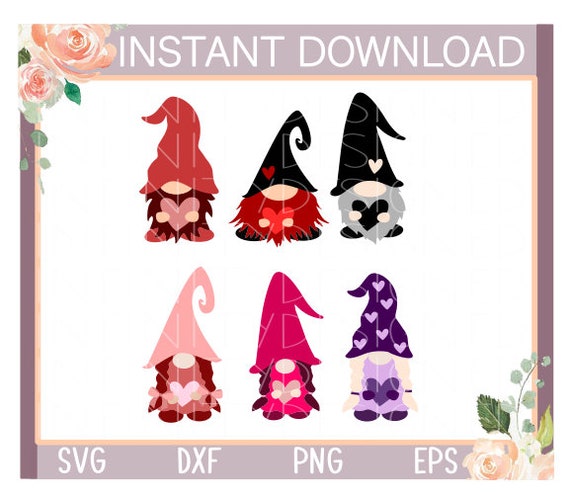Download Gnome Bundlegnome Svg Gnomes Valentines Day Gnomes Svg Etsy 3D SVG Files Ideas | SVG, Paper Crafts, SVG File