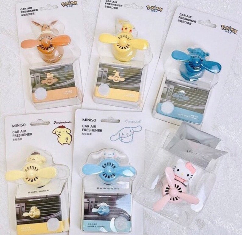 Cinnamoroll Car Air Freshener With Fragrance Plane Propeller Etsy UK