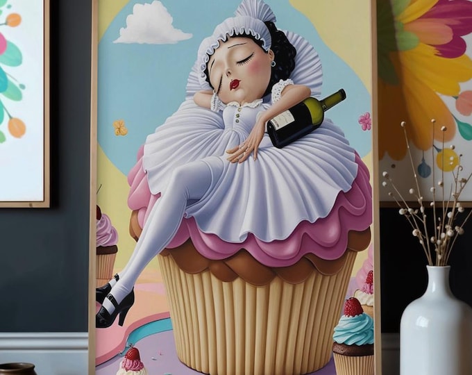 Tired As A Mother Poster - Matte Vertical Wall Art Gift For Her Mom Birthday Present