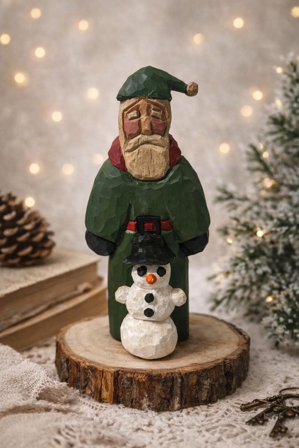 Vintage 1993 Hand Painted Santa Claus Figurine – Lancy Smith