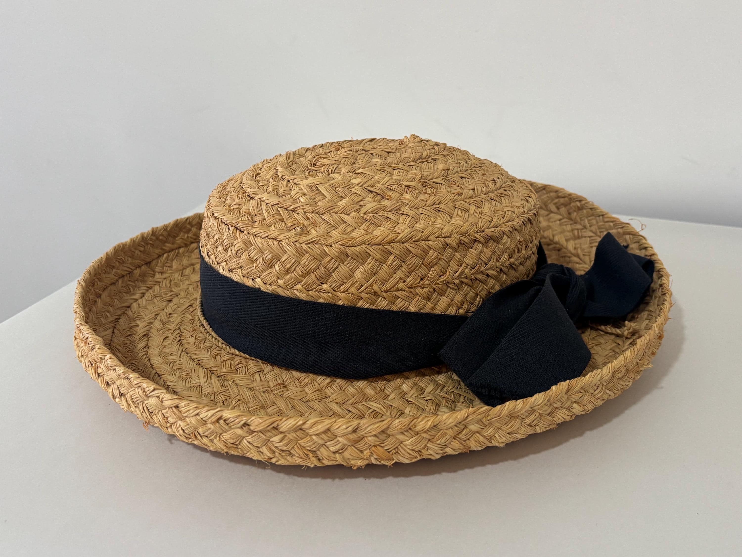 Helen Kaminski Classic 5 Raffia Woven Wide Brimmed Hat