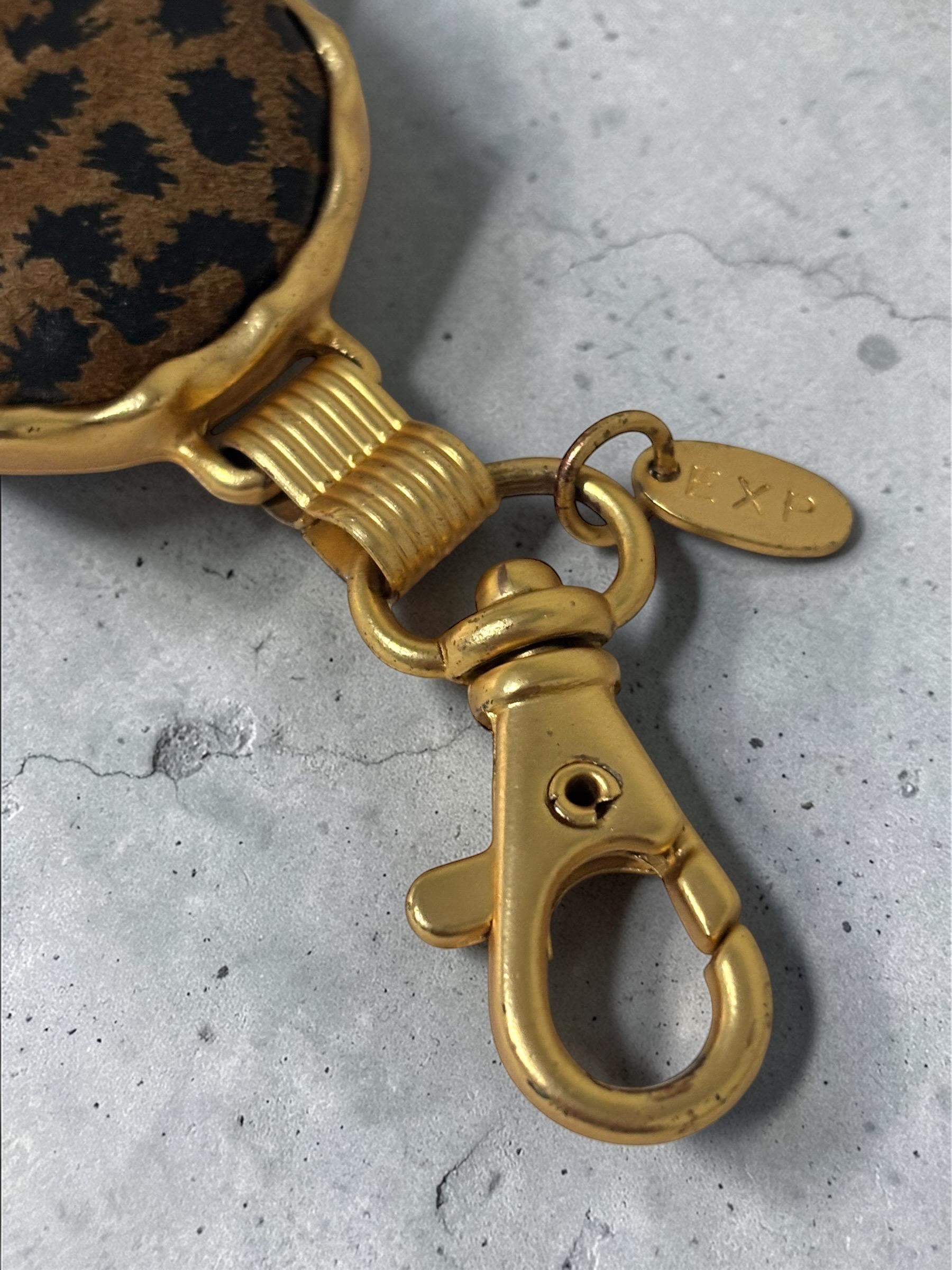 Vintage Express Leopard Print Chain Belt – Gold Tone  display picture 1