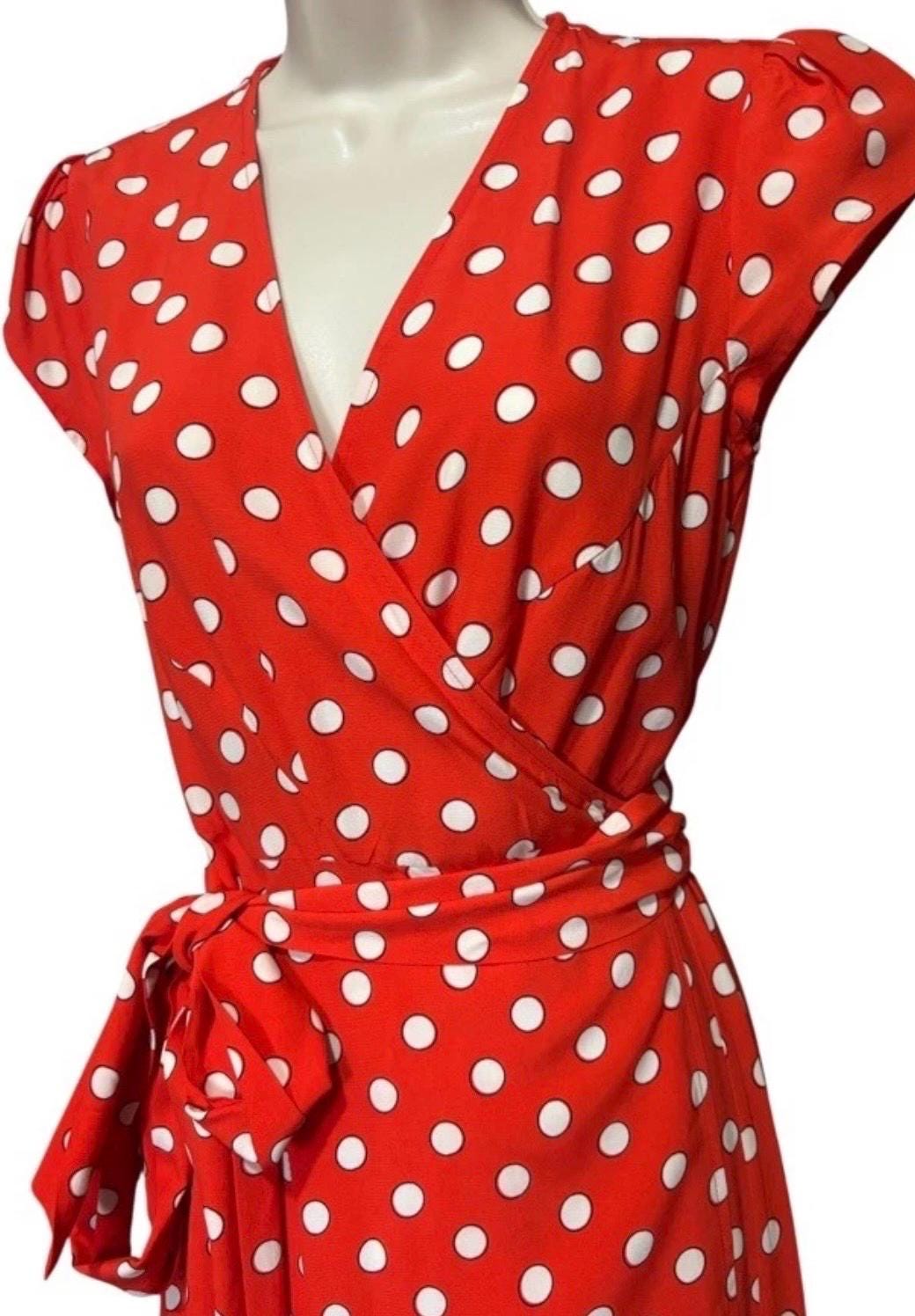 boden orange polka dot dress Amber Pleat Jersey Midi Dress - Burnt Orange, Painted Dot