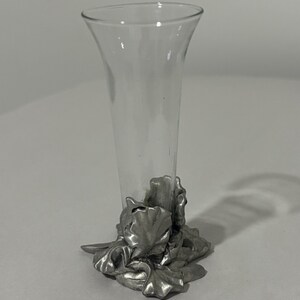 SEAGULL PEWTER 花瓶 Seagull Pewter 1994 Etain Zinn 4” Bud Vase Floral - Etsy