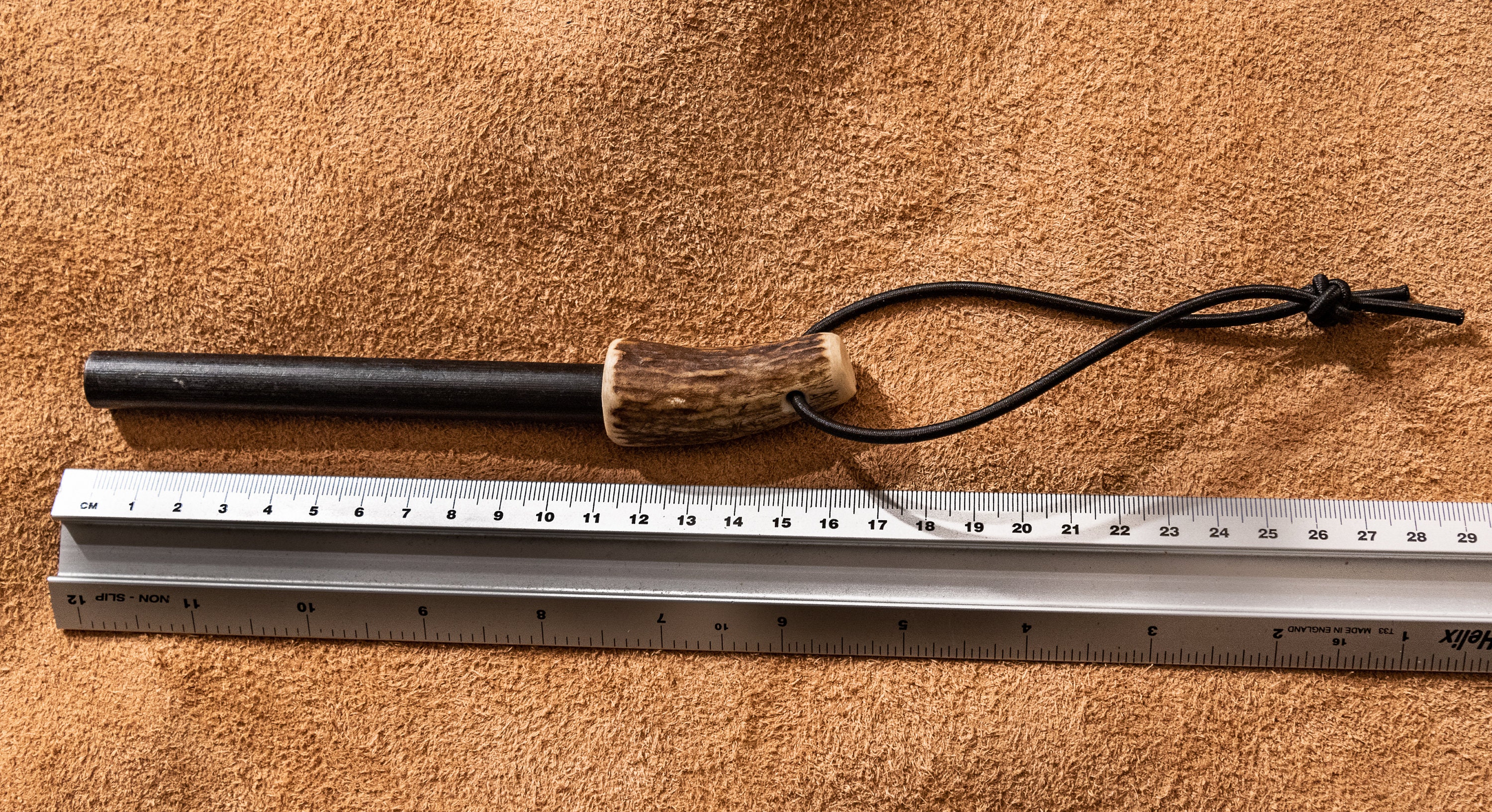 Handcrafted 1213mm Large Ferro Rod With Deer Antler Handle Etsy UK