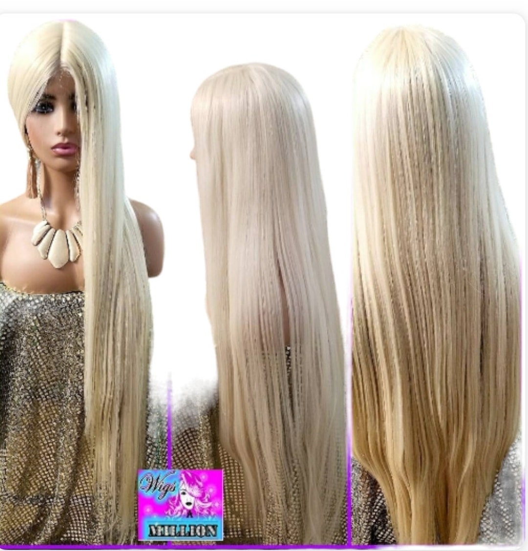 Ariana Grande 40 inch Synthetic Wig 613 Blonde Deep Etsy 日本