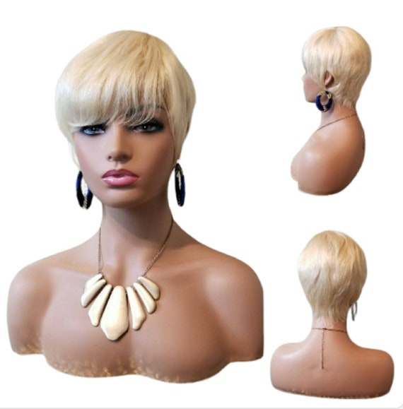 Amber Rose Brazilian Short 100% Human Hair Wig, Pixie Cut ...
