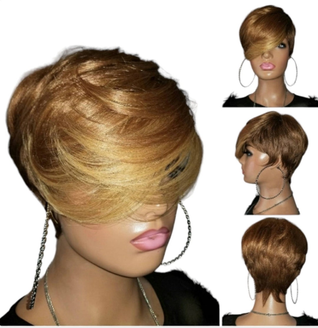 Brazilian Raw Virgin Hair Ginger Orange Lace Front Wig Human Hair Colored W＿並行輸入品 - 1