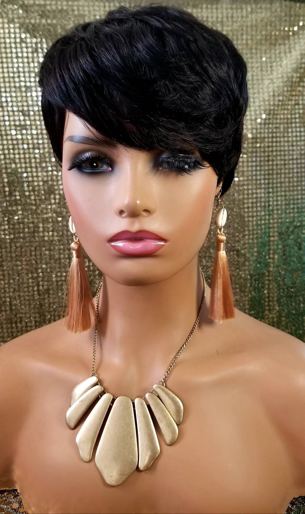 Chrisi Crinkle Synthetic Headband Bob Wig with Extra Fashion Head Band  Glueless Wig 