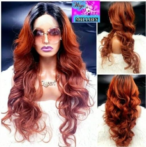 A Belle lace front wig Cardi