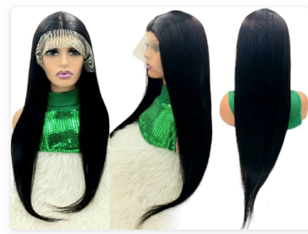  Silk Straight 13X1 T Part Lace Front Wigs Real Virgin