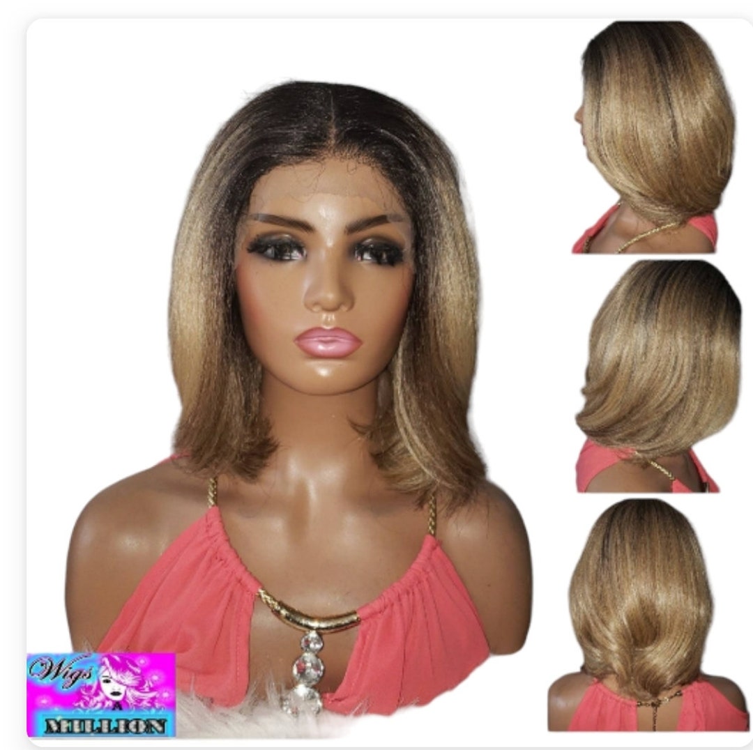 Brazilian Raw Virgin Hair Ginger Orange Lace Front Wig Human Hair Colored W＿並行輸入品 - 3