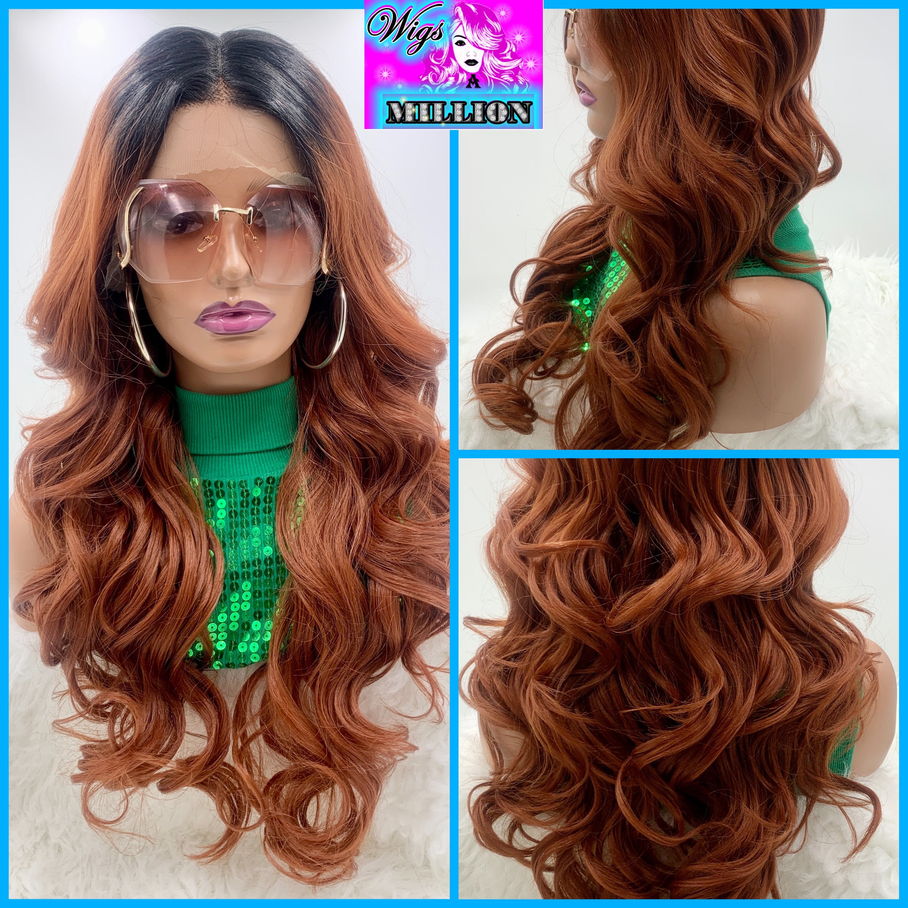 A Belle lace front wig Cardi