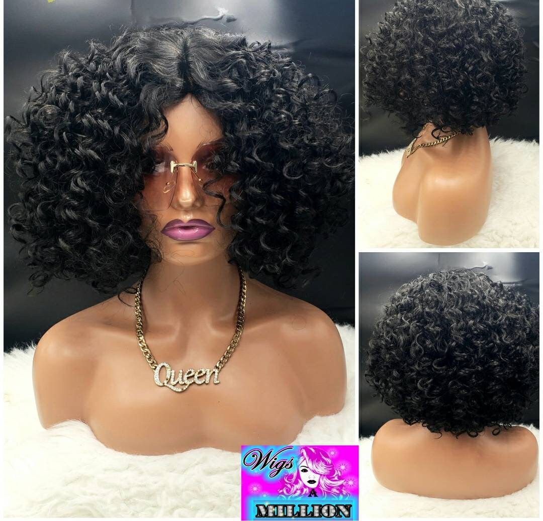 Afro american curly wigs 2025