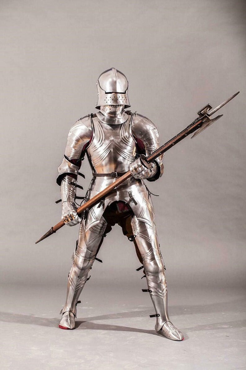 Medieval German Suit of Armour Medieval Wearable Armour Suit Etsy