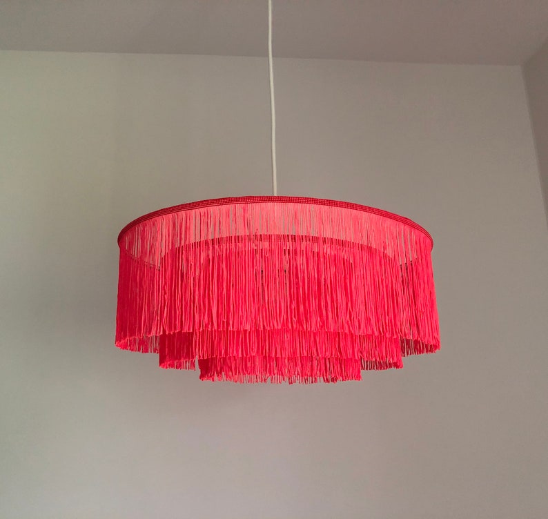 Tassel Fringing Lampshade 3layer Fringe Pendant Luxury Etsy
